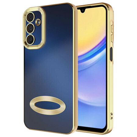 Galaxy A15 Kılıf Kamera Korumalı Logo Gösteren Zore Omega Kapak - 11