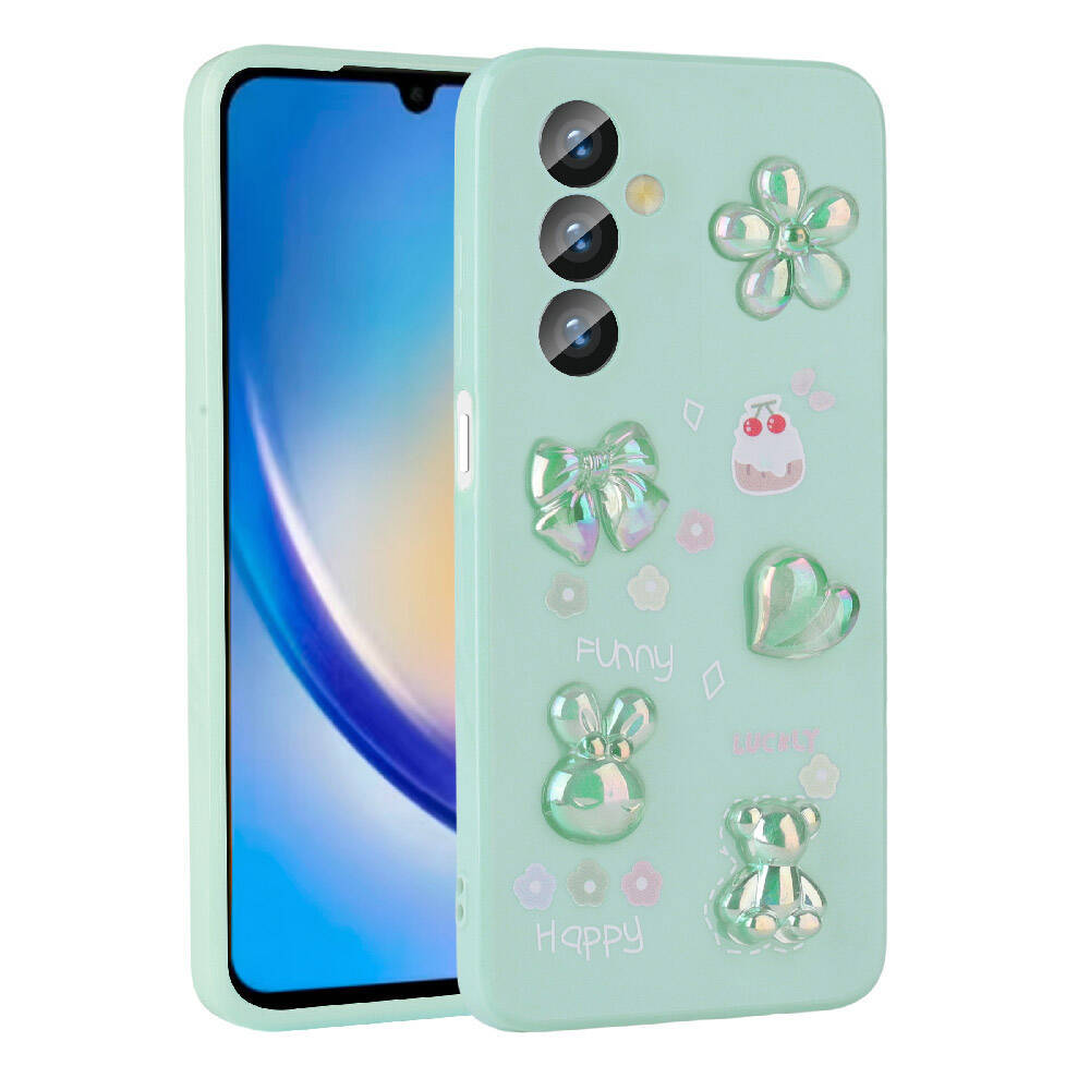 Galaxy A23 4G Kılıf Kabartma Figürlü Parlak Zore Toys Silikon Kapak - 1