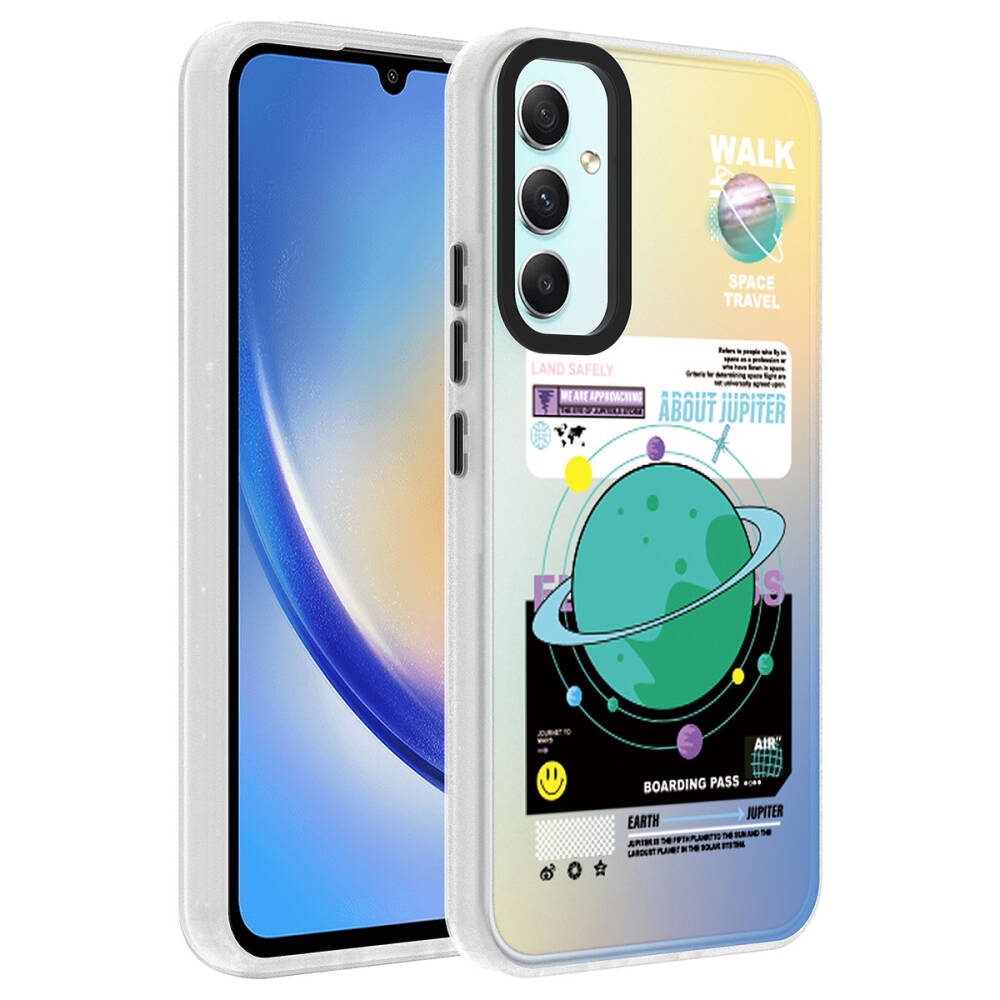 Galaxy A24 Kılıf Desenli Zore Dragon Sert Kapak - 1