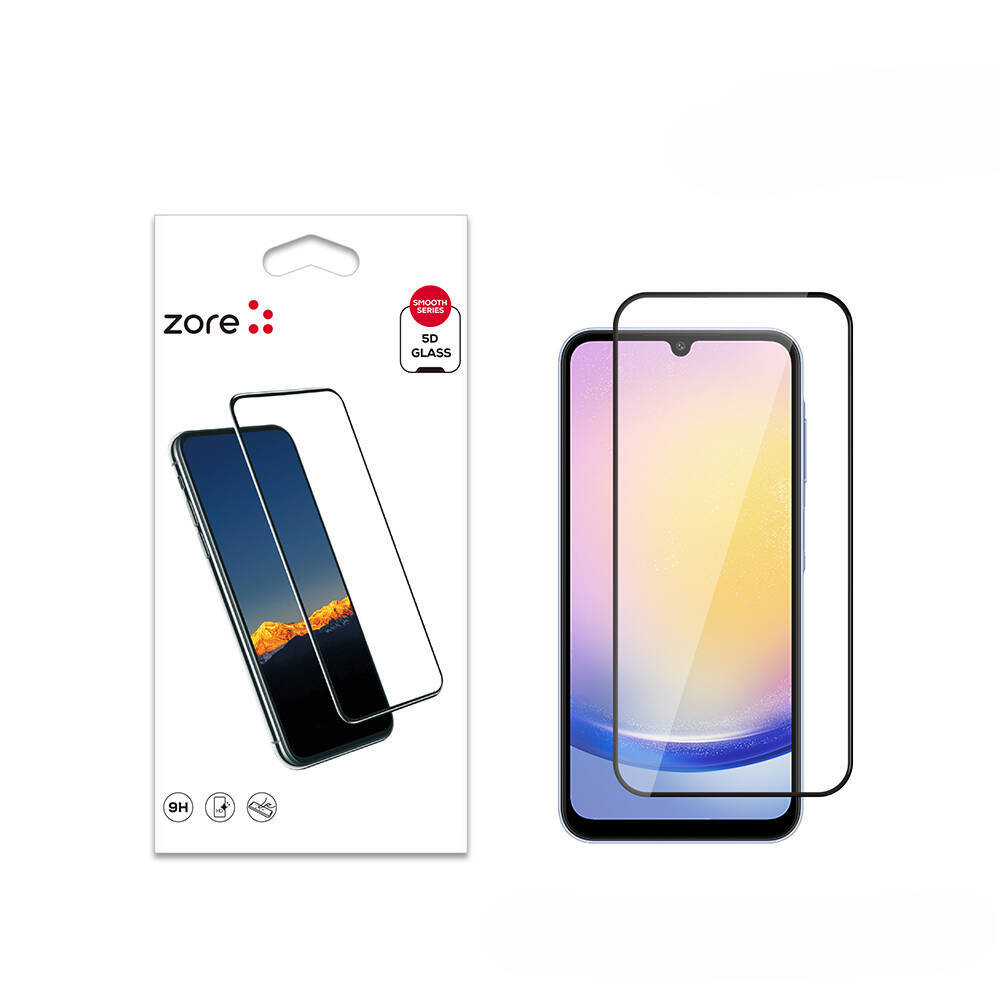 Galaxy A25 Zore Kenarları Kırılmaya Dayanıklı Cam Ekran Koruyucu - 2