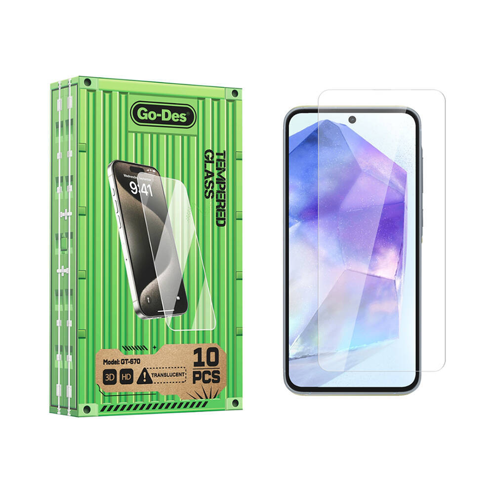 Galaxy A35 Go Des Parmak İzi Bırakmayan 9H Oleofobik Bom Glass Ekran Koruyucu 10lu Paket - 2