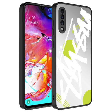 Galaxy A50 Kılıf Aynalı Desenli Kamera Korumalı Parlak Zore Mirror Kapak - 5