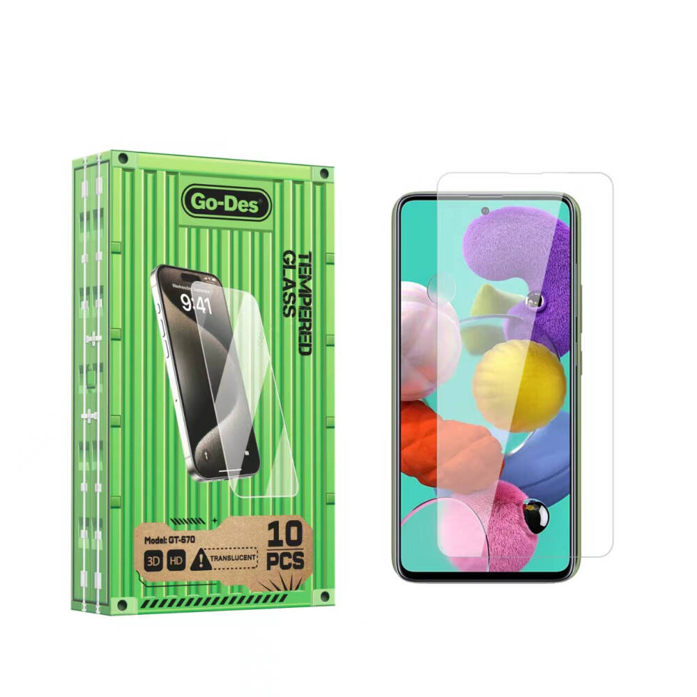 Galaxy A51 Go Des Parmak İzi Bırakmayan 9H Oleofobik Bom Glass Ekran Koruyucu 10lu Paket - 2