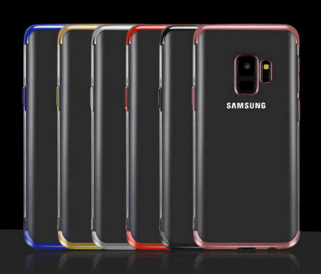 Galaxy A6 2018 Kılıf Zore Dört Köşeli Lazer Silikon Kapak - 12