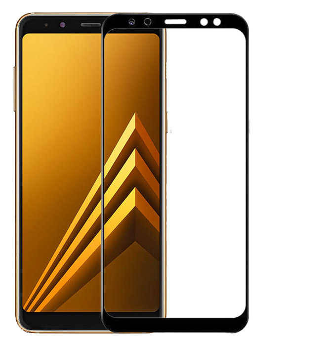 Galaxy A8 2018 Zore Ekranı Tam Kaplayan Düz Cam Koruyucu - 1