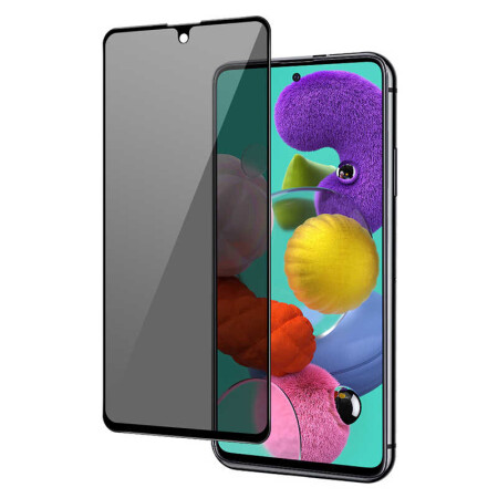 Galaxy A81 (Note 10 Lite) Zore New 5D Privacy Temperli Ekran Koruyucu - 1