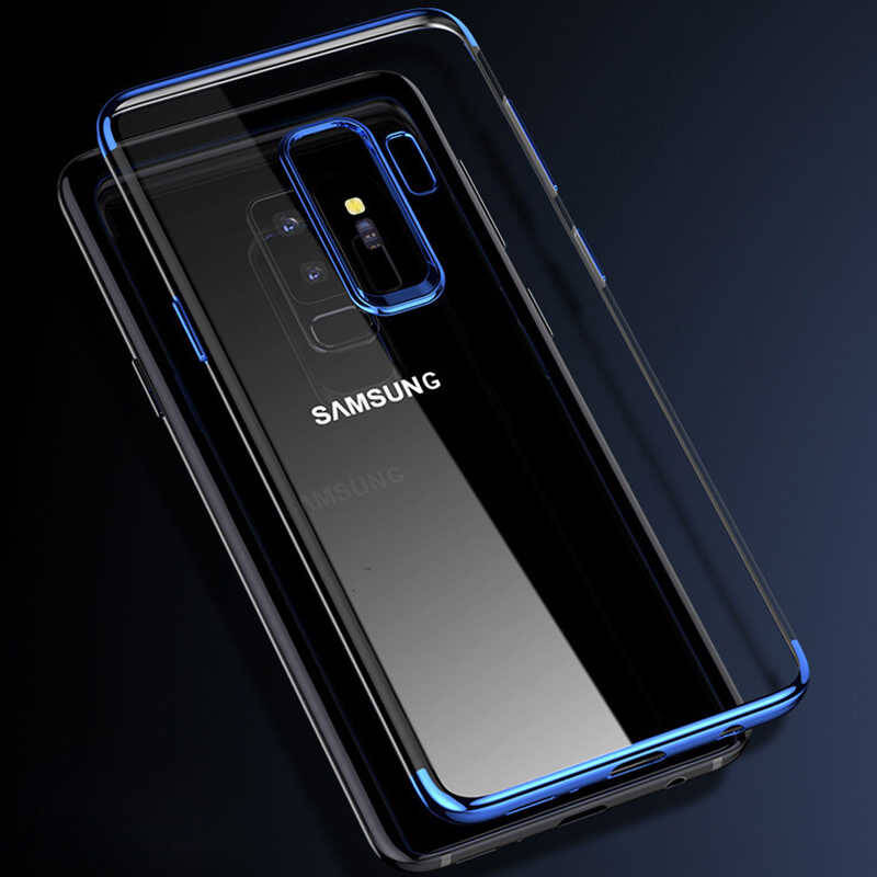 Galaxy J8 Kılıf Zore Dört Köşeli Lazer Silikon Kapak - 8