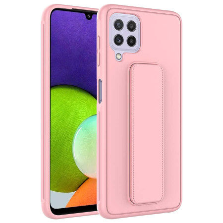 Galaxy M22 Kılıf Zore Qstand Kapak - 8