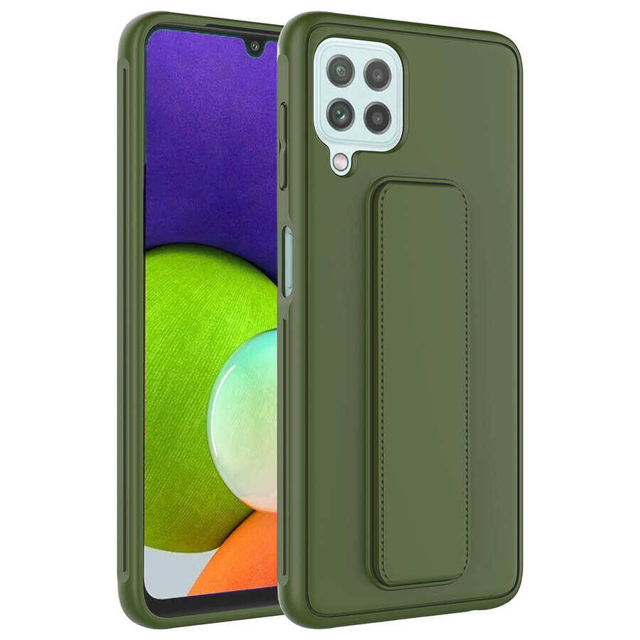 Galaxy M22 Kılıf Zore Qstand Kapak - 7