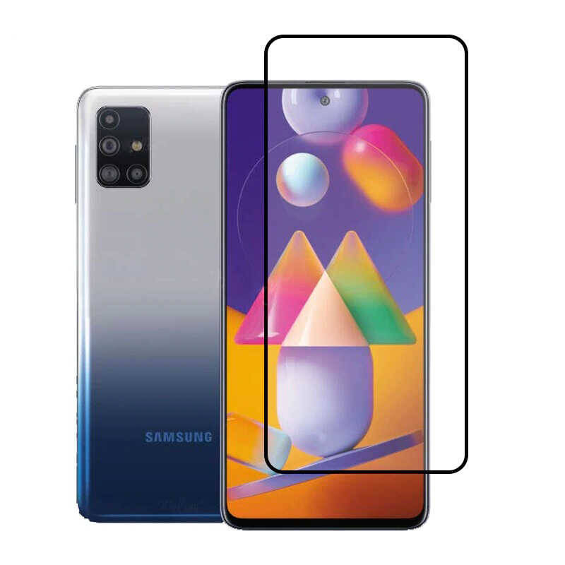 Galaxy M31S Zore Kenarları Kırılmaya Dayanıklı Cam Ekran Koruyucu - 4