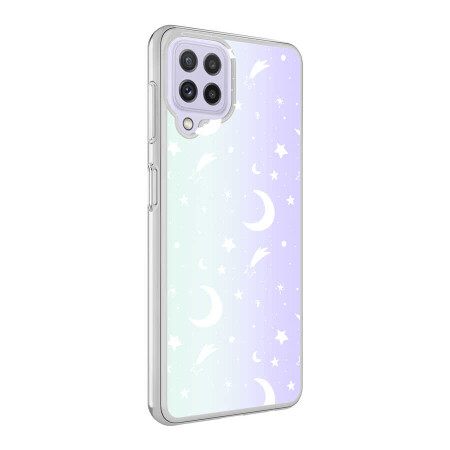 Galaxy M32 Kılıf Zore M-Blue Desenli Kapak - 1