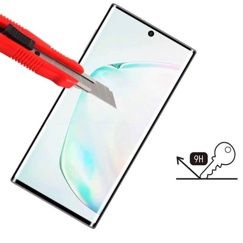 Galaxy Note 10 Plus Zore Kavisli Full Yapışkanlı Cam Ekran Koruyucu - 3