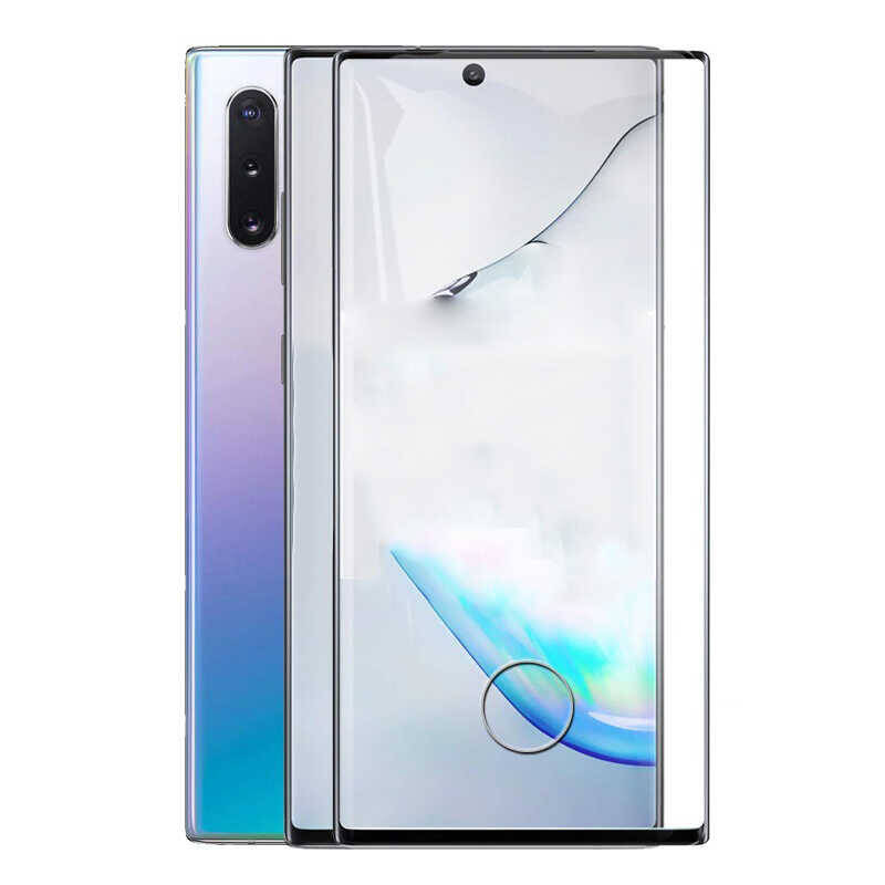 Galaxy Note 10 Zore Kavisli Full Yapışkanlı Cam Ekran Koruyucu - 3