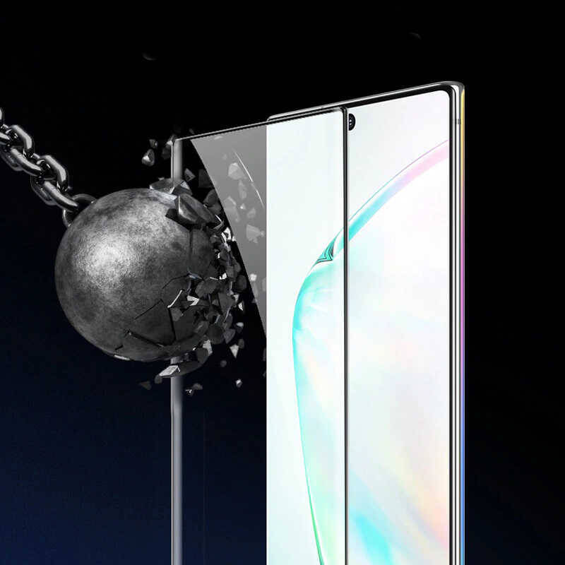 Galaxy Note 10 Zore Kavisli Full Yapışkanlı Cam Ekran Koruyucu - 7