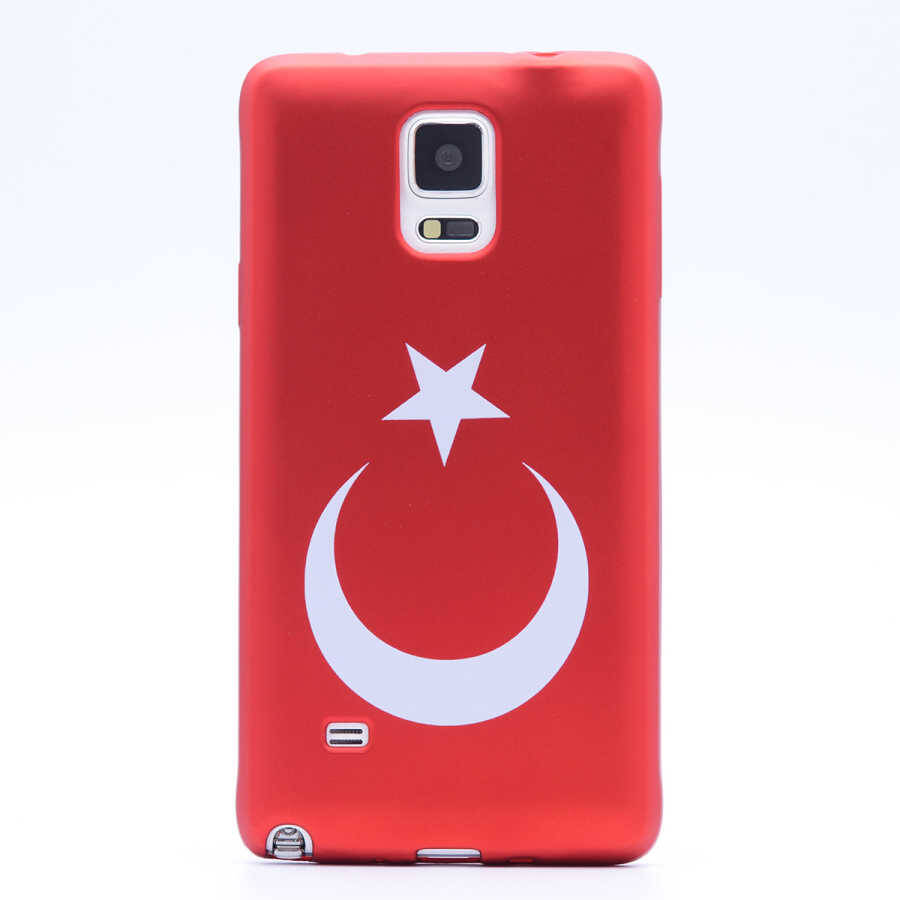 Galaxy Note 4 Kılıf Zore Bayrak Silikon - 3