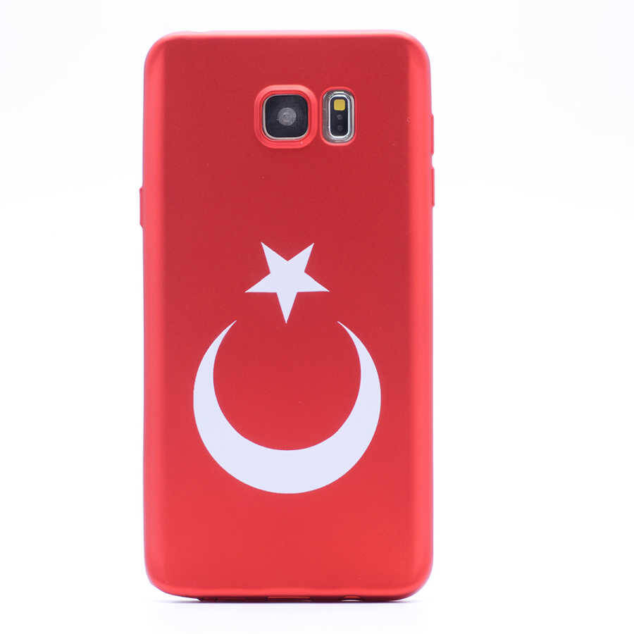 Galaxy Note 5 Kılıf Zore Bayrak Silikon - 3