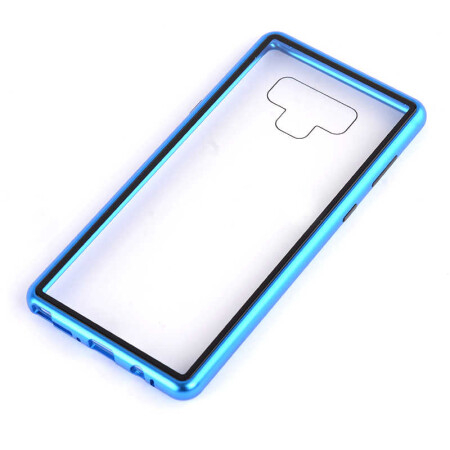 Galaxy Note 9 Kılıf Zore Devrim Mıknatıslı Cam Kapak - 5