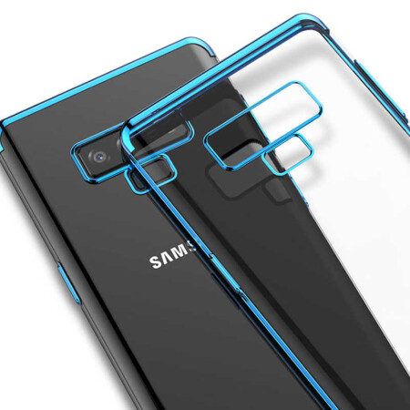 Galaxy Note 9 Kılıf Zore Dört Köşeli Lazer Silikon Kapak - 9