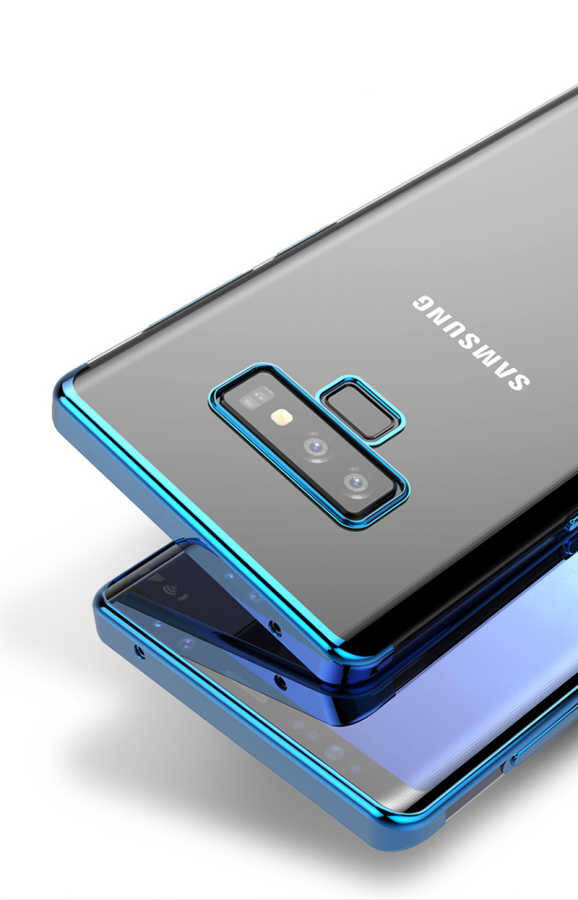 Galaxy Note 9 Kılıf Zore Dört Köşeli Lazer Silikon Kapak - 11