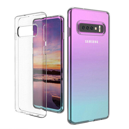 Galaxy S10 Plus Kılıf Zore Kamera Korumalı Süper Silikon Kapak - 1