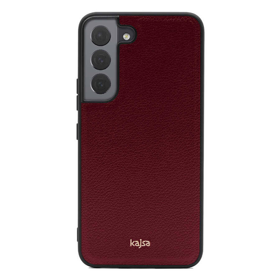 Galaxy S22 Kılıf ​Kajsa Luxe Collection Hakiki Deri Kapak - 2