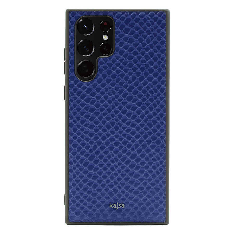 Galaxy S22 Ultra Kılıf ​Kajsa Pearl Pattern Hakiki Deri Kapak - 4