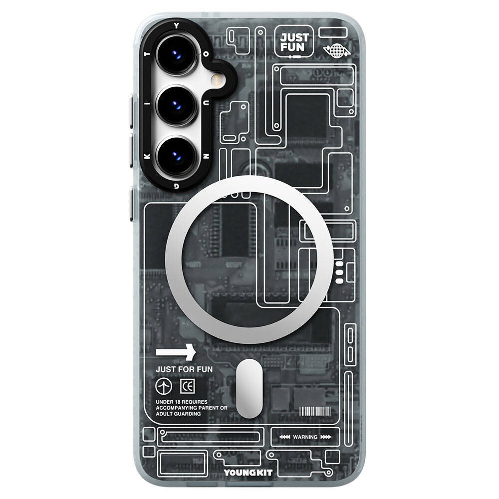 Galaxy S24 Kılıf Magsafe Şarj Özellikli YoungKit Technology Serisi Kapak - 8