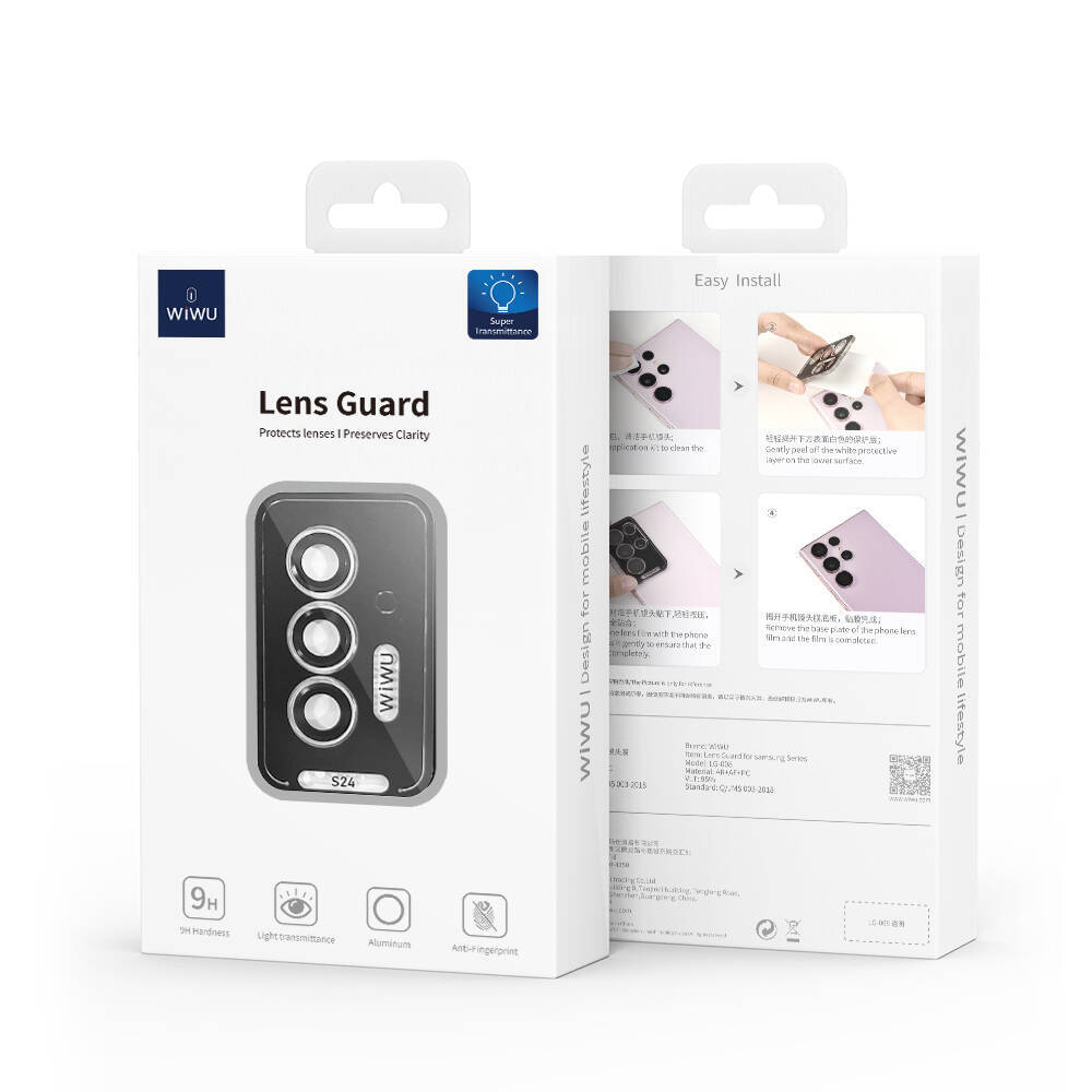 Galaxy S24 Plus Wiwu LG-008 Lens Guard Darbelere Karşı Dayanıklı Kamera Lens Koruyucu - 4