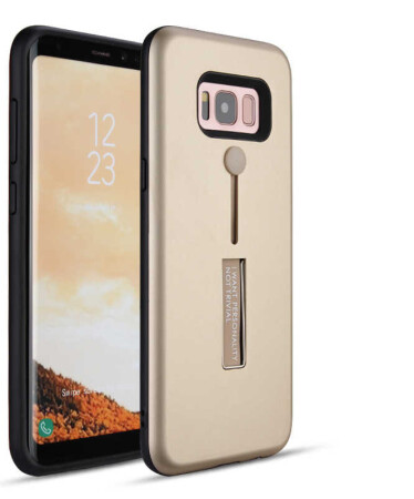 Galaxy S8 Plus Kılıf Zore Olive Standlı Kapak - 7