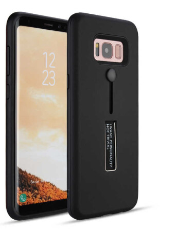 Galaxy S8 Plus Kılıf Zore Olive Standlı Kapak - 6