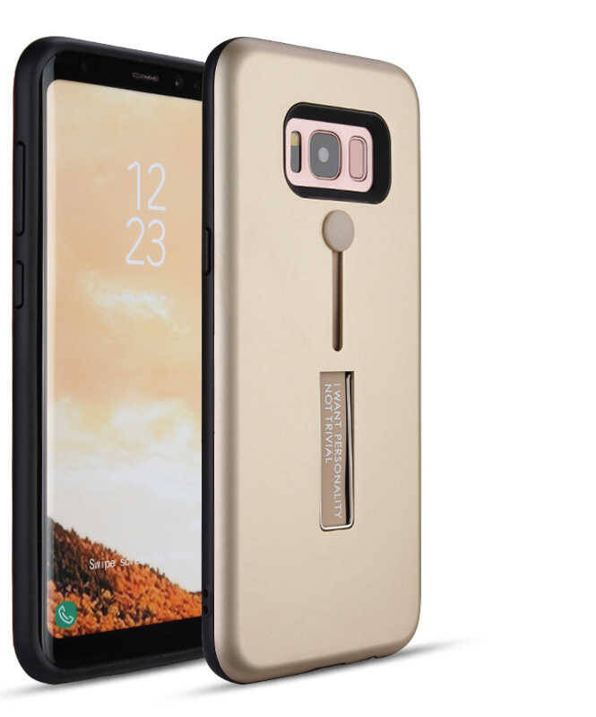 Galaxy S8 Plus Kılıf Zore Olive Standlı Kapak - 5