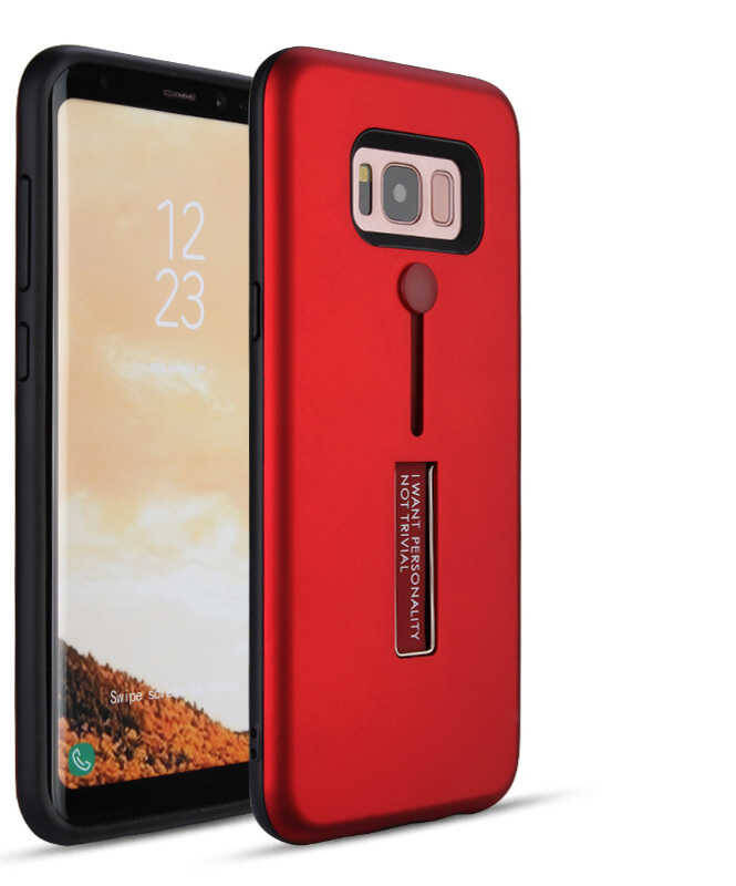 Galaxy S8 Plus Kılıf Zore Olive Standlı Kapak - 4