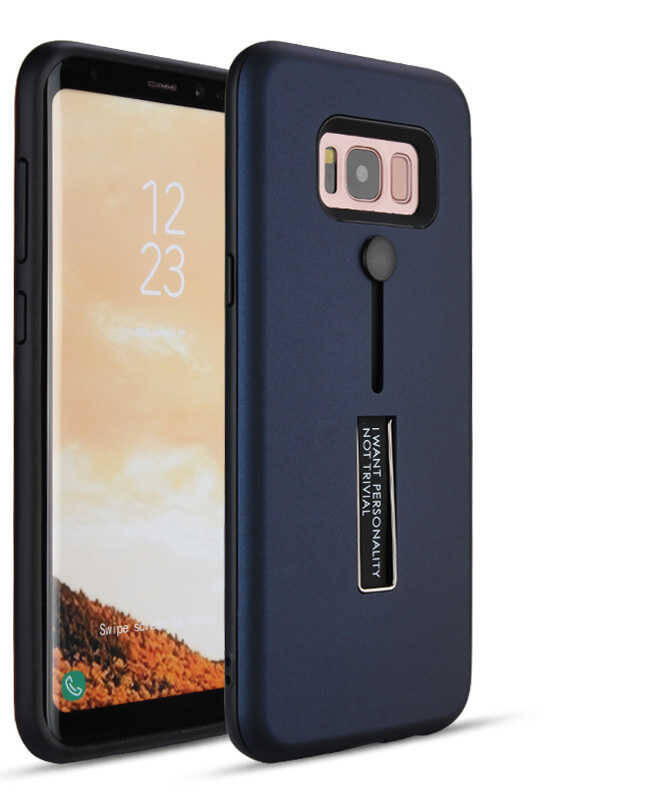 Galaxy S8 Plus Kılıf Zore Olive Standlı Kapak - 1
