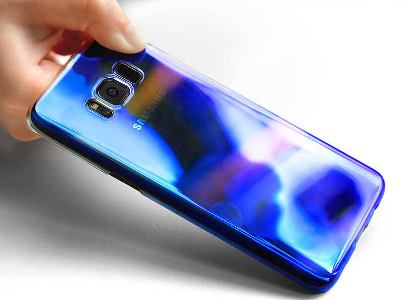 Galaxy S8 Plus Kılıf Zore Renkli Transparan Kapak - 9