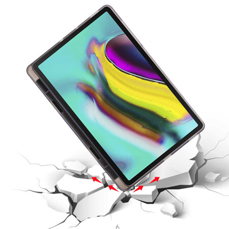 Galaxy Tab A7 10.4 T500 2020 Kılıf Zore Tri Folding Kalem Bölmeli Standlı Kılıf - 42