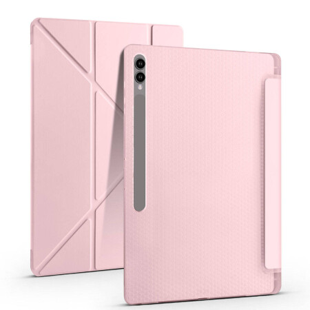 Galaxy Tab S10 Ultra Kılıf Zore Tri Folding Kalem Bölmeli Standlı Kılıf - 23