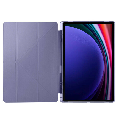 Galaxy Tab S10 Ultra Kılıf Zore Tri Folding Kalem Bölmeli Standlı Kılıf - 35