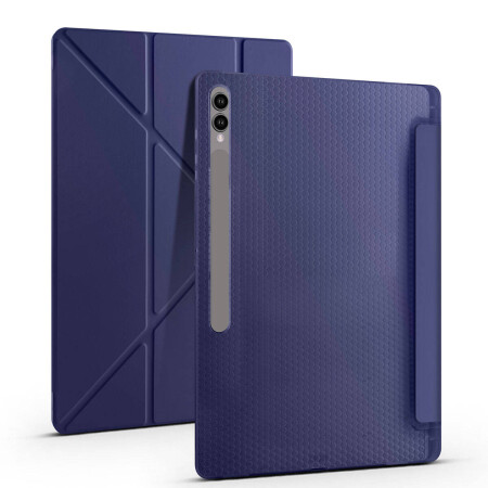 Galaxy Tab S10 Ultra Kılıf Zore Tri Folding Kalem Bölmeli Standlı Kılıf - 39