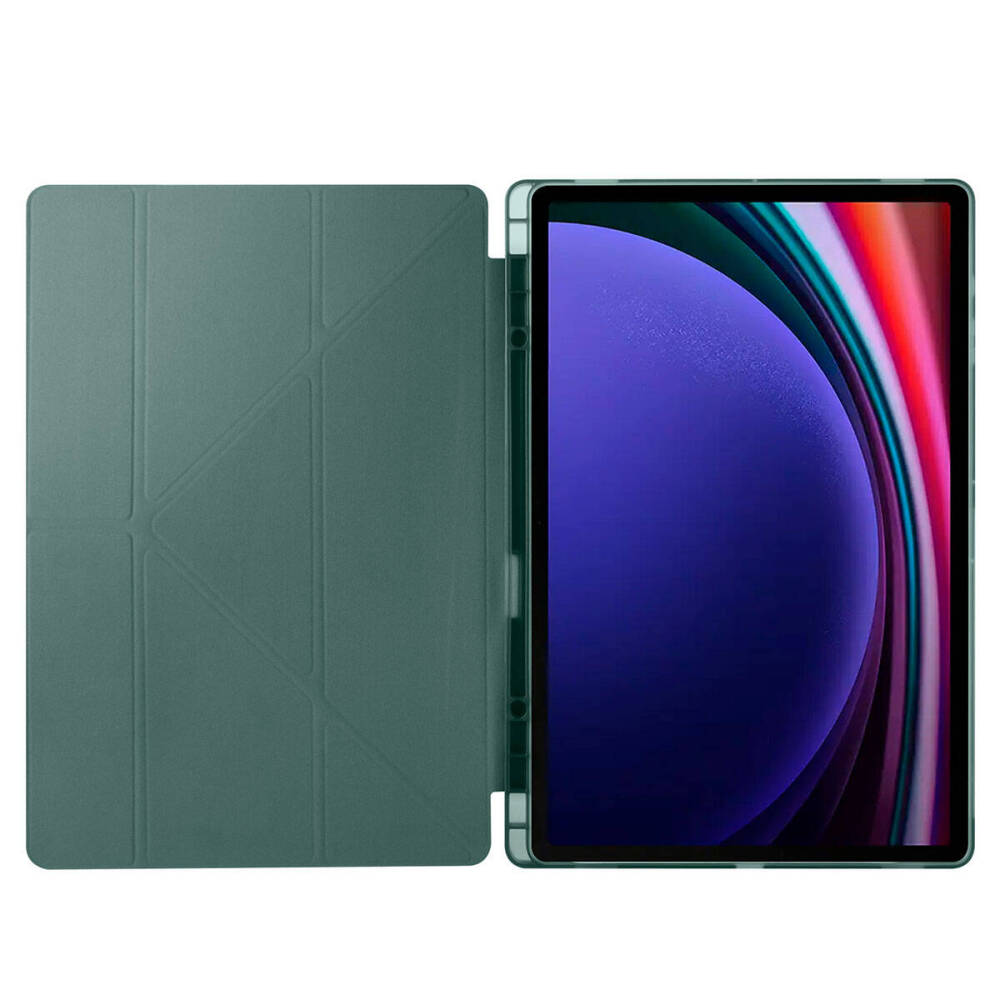 Galaxy Tab S10 Ultra Kılıf Zore Tri Folding Kalem Bölmeli Standlı Kılıf - 40