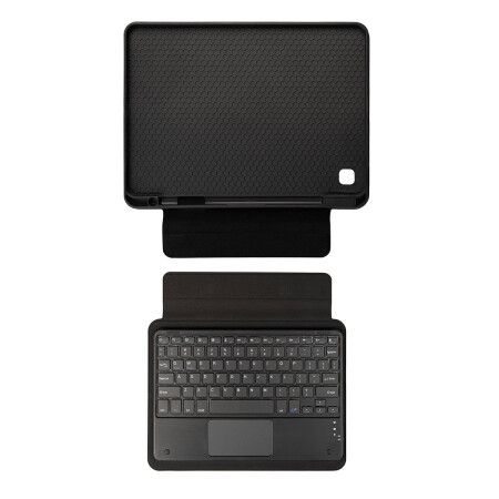 Galaxy Tab S6 Lite P610 Zore Border Keyboard Bluetooh Bağlantılı Standlı Klavyeli Tablet Kılıfı - 1