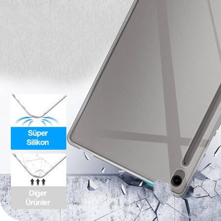 Galaxy Tab S9 FE Kılıf Zore Tablet Süper Silikon Kapak - 6