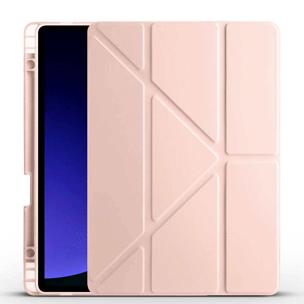 Galaxy Tab S9 FE Kılıf Zore Tri Folding Kalem Bölmeli Standlı Kılıf - 7