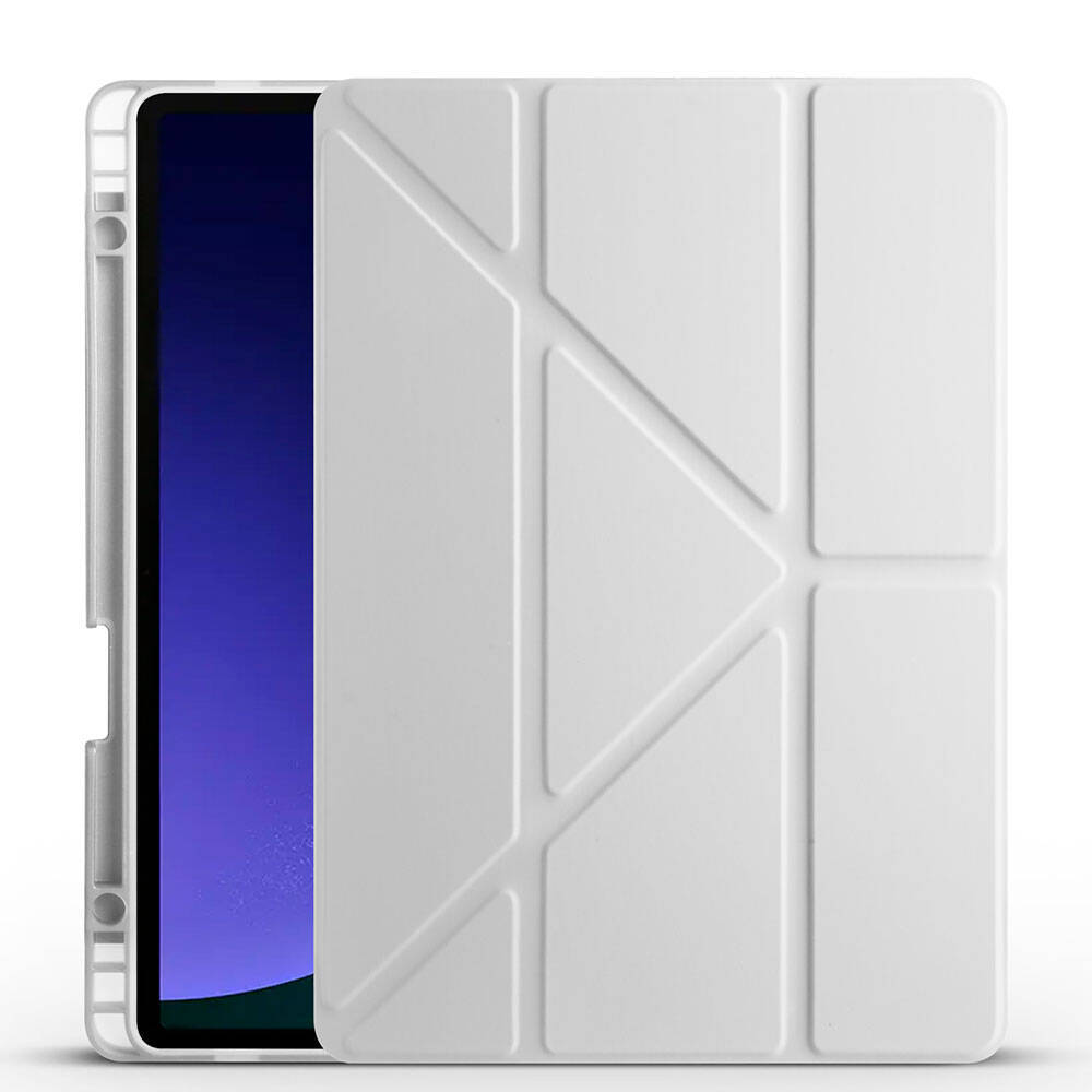 Galaxy Tab S9 FE Kılıf Zore Tri Folding Kalem Bölmeli Standlı Kılıf - 3