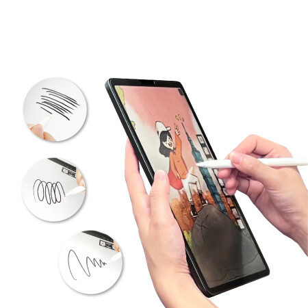Galaxy Tab S9 Plus Kağıt Hisli Mat ​​​​​​​​​​​​​​​Zore Paper-Like Ekran Koruyucu - 4