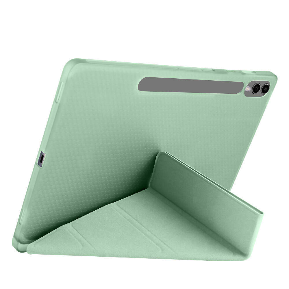 Galaxy Tab S9 Plus Kılıf Zore Tri Folding Kalem Bölmeli Standlı Kılıf - 15