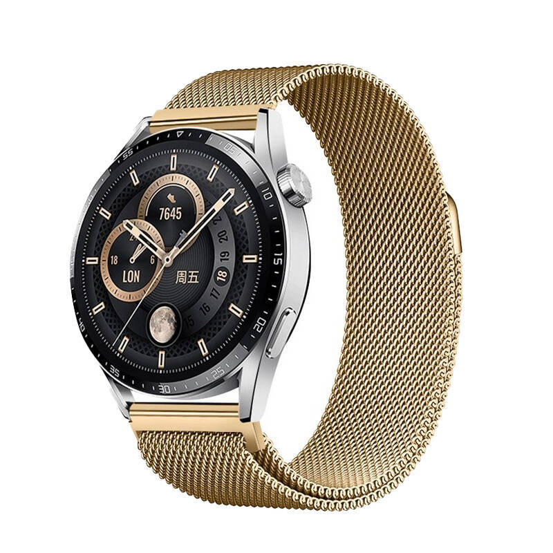 Galaxy Watch 42mm Zore Band-12 20mm Metal Hasır Kordon - 4