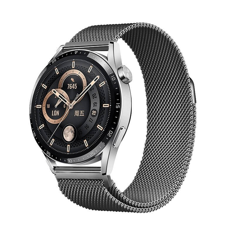 Galaxy Watch 42mm Zore Band-12 20mm Metal Hasır Kordon - 3