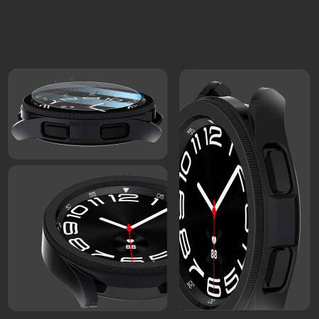 Galaxy Watch 6 Classic 43mm Sert PC Kasa ve Ekran Koruyucu Zore Watch Gard 29 - 5