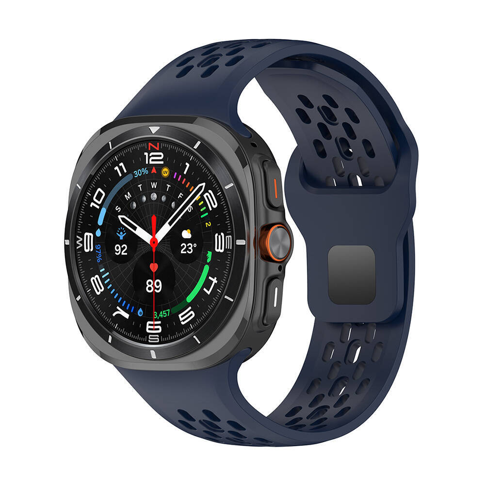 Galaxy Watch Ultra 47mm Zore KRD-119 Delikli Tasarım Silikon Kordon - 11