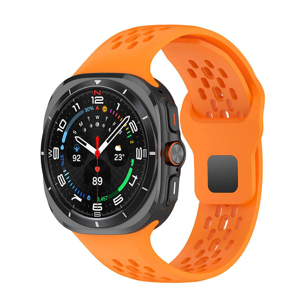 Galaxy Watch Ultra 47mm Zore KRD-119 Delikli Tasarım Silikon Kordon - 8